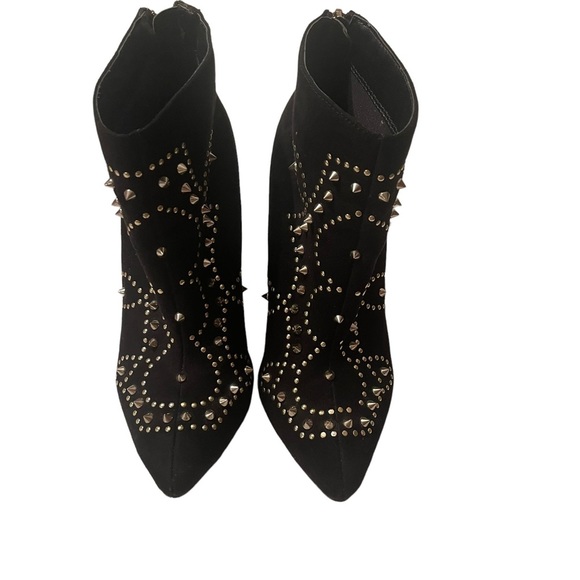 Forever 21 Stilleto Heel Black Ankle Bootie Size 7.5 - Picture 3 of 9